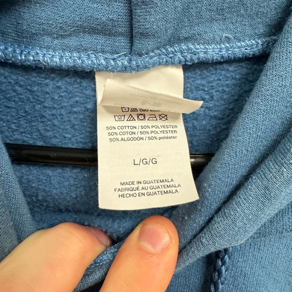 Blank Blue Hoodie - Picture 4 of 5